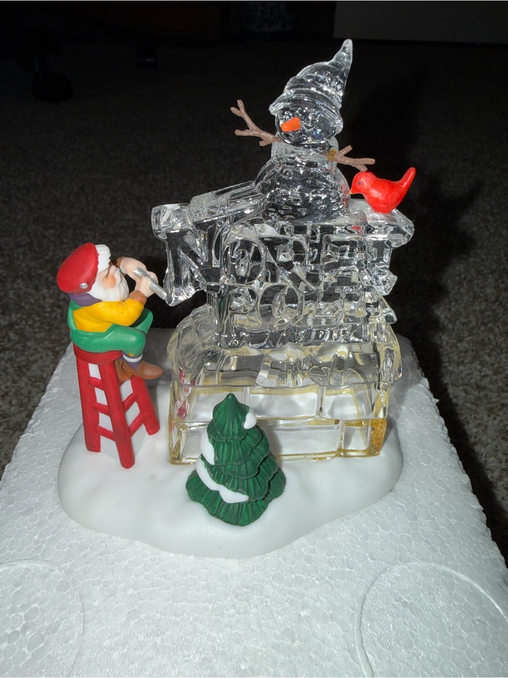 "A Busy Elf" North Pole Sign Department 56 North Pole Collection